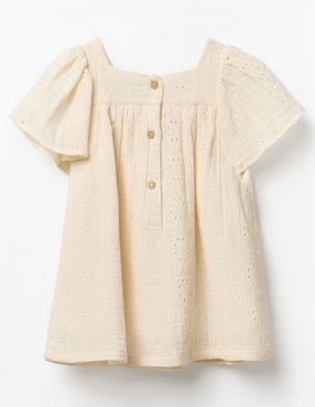 Vestido Sfera manga mariposa para bebé niña