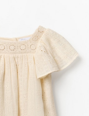 Vestido Sfera manga mariposa para bebé niña