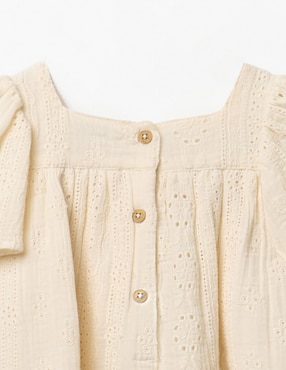 Vestido Sfera manga mariposa para bebé niña