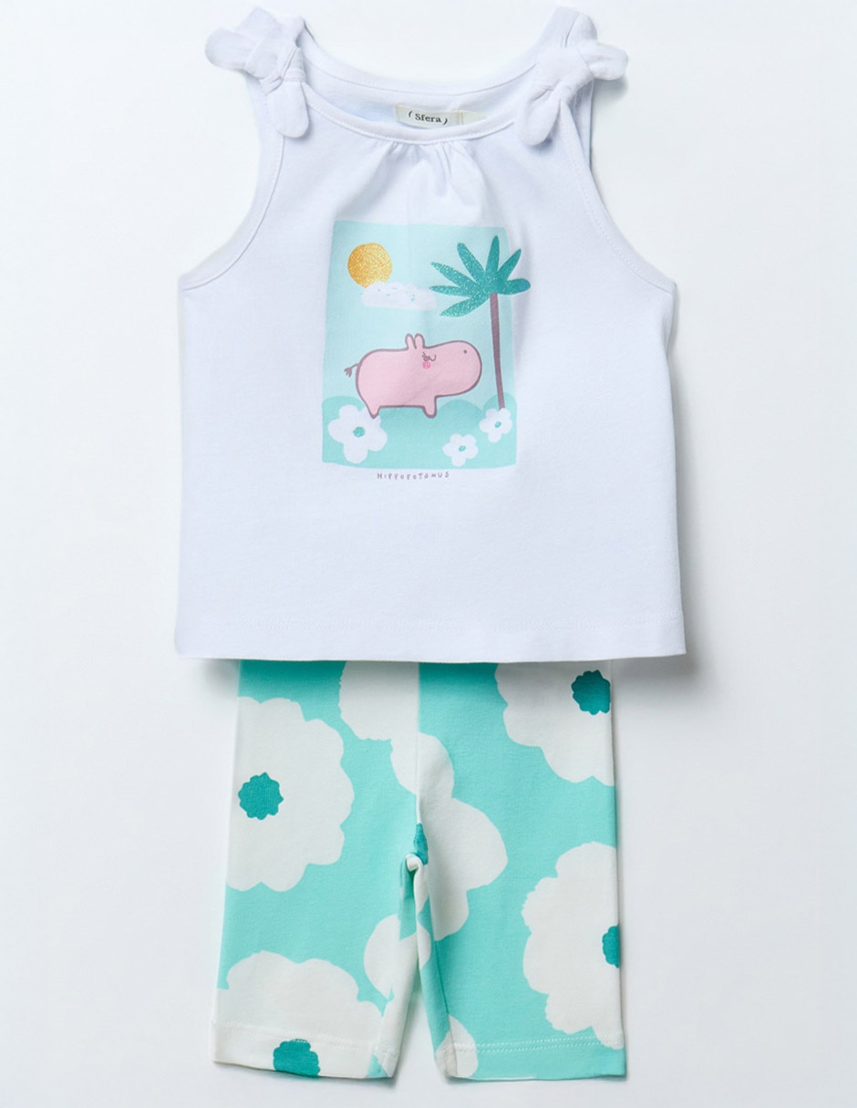 Conjunto casual de algodón para bebé niña 1