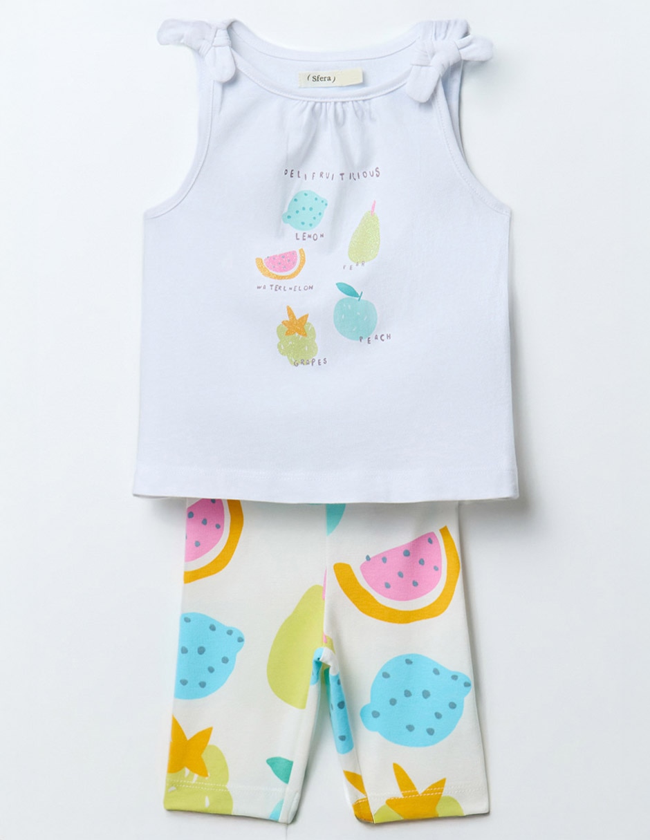 Conjunto casual de algodón para bebé niña Conjunto casual de algodón para bebé niña