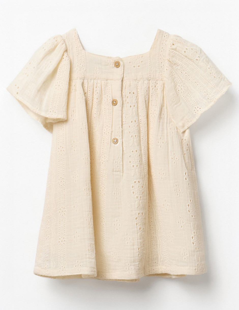 Vestido manga mariposa para bebé niña 2