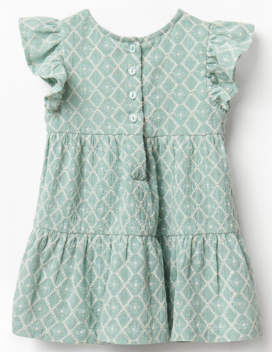 Vestido manga cap para bebé niña 2