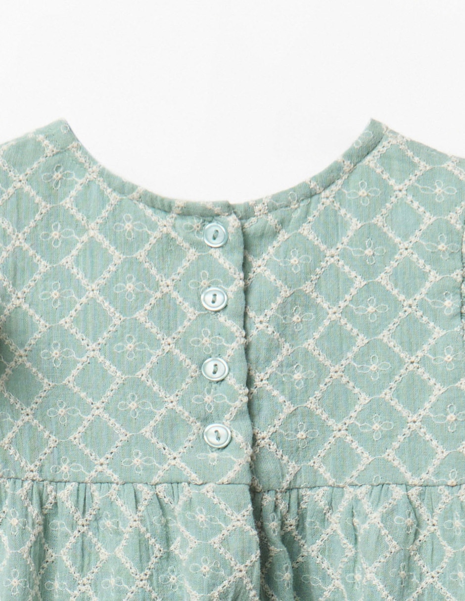 Vestido manga cap para bebé niña 4